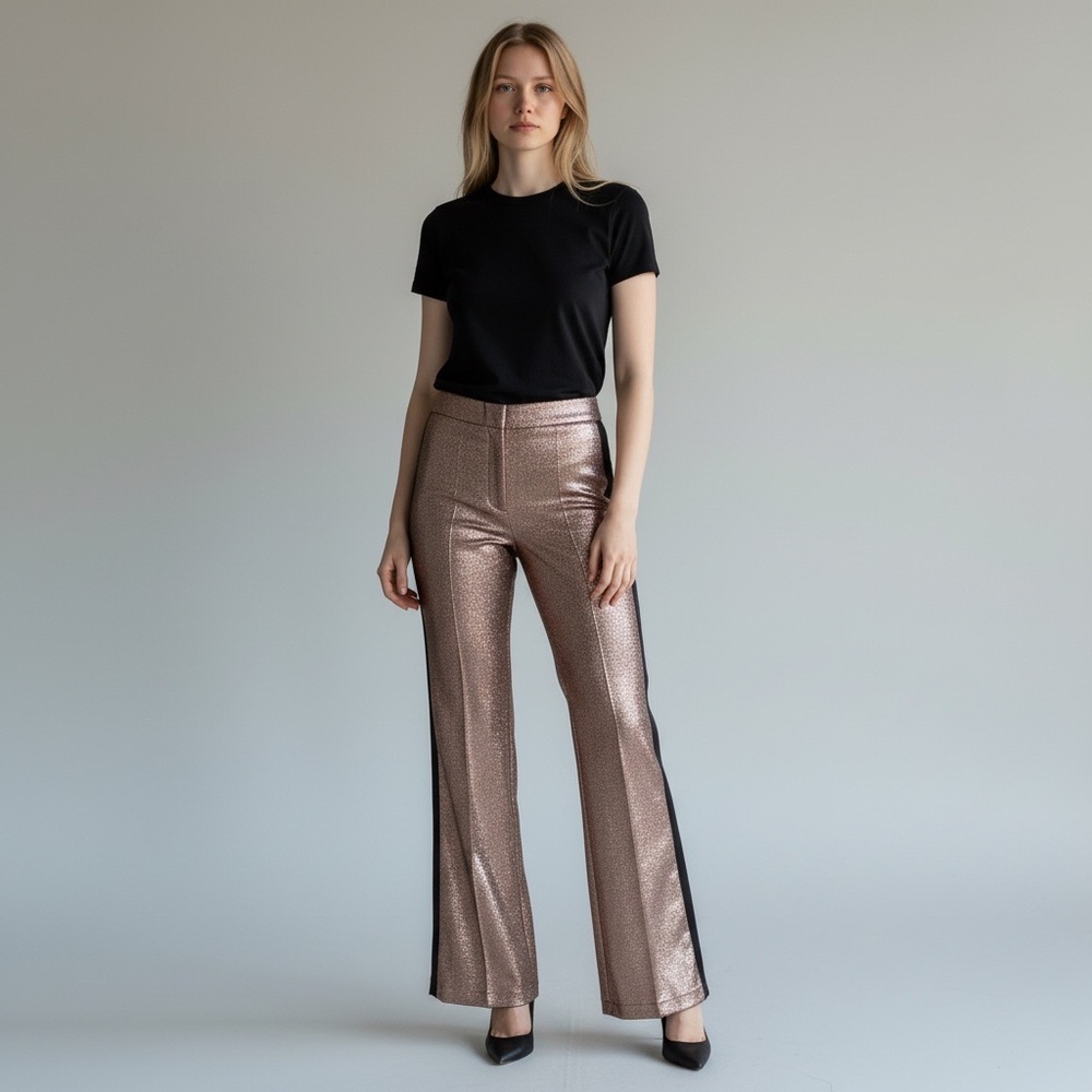 Metallic Bronze Women's Pants